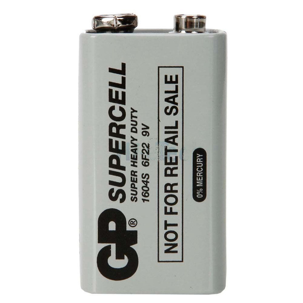 Батарейки  GP Supercell 1604G/6F22 1шт.