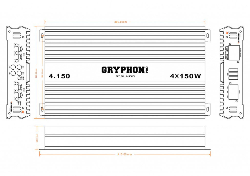 Усилитель DL Audio Gryphon Pro 4.150 4-канальный (1/3)
