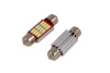 Лампа светодиодная 11-36 (SV8,5) 12 SMD 4014 диодов, CANBUS обманка, радиатор, салонная 12v, 48044