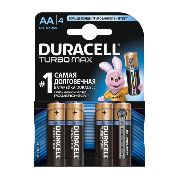 Батарейки DURACELL TURBO MAX AA 4шт.