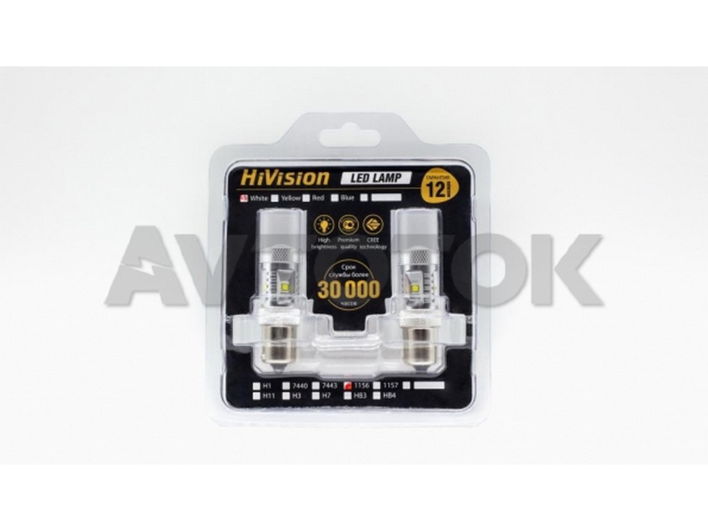 Лампа светодиодная "HiVision" S25 (1156), одноконтактная, CREE