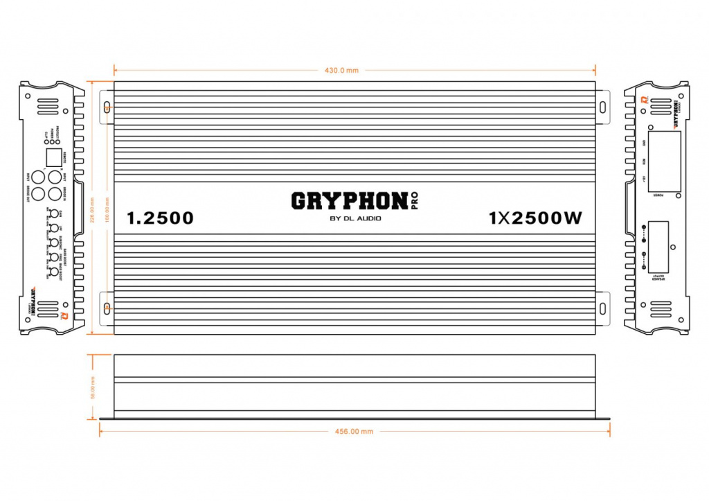 Усилитель DL Audio Gryphon Pro 1.2500 1-канальный (1/3)