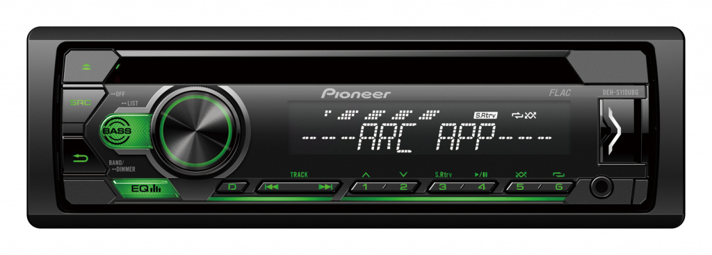 магнитола 1DIN PIONEER Flash CD/MP3/FLAC USB 1RCA DEH-S110UBG