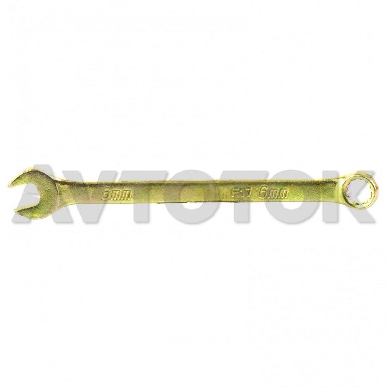 Ключ комбинированный 6мм (желтый цинк) СИБРТЕХ