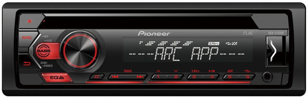 Магнитола PIONEER DEH-S120UB MP3/CD 1DIN (178х50)