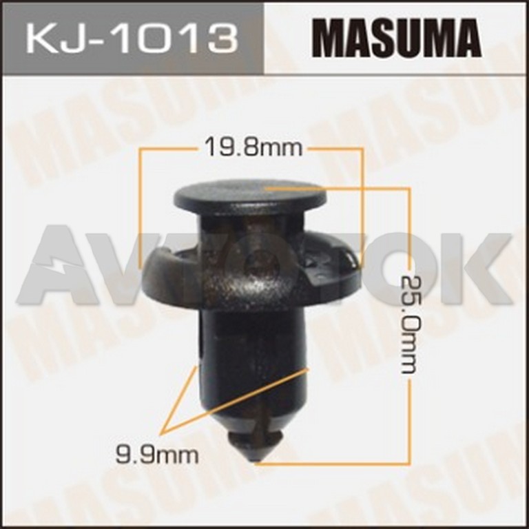 Клипса автомобильная (автокрепёж) Masuma 1013-KJ