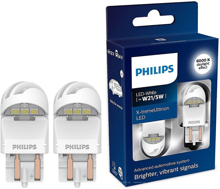 Комплект светодиодных ламп Philips P21W 12/24V