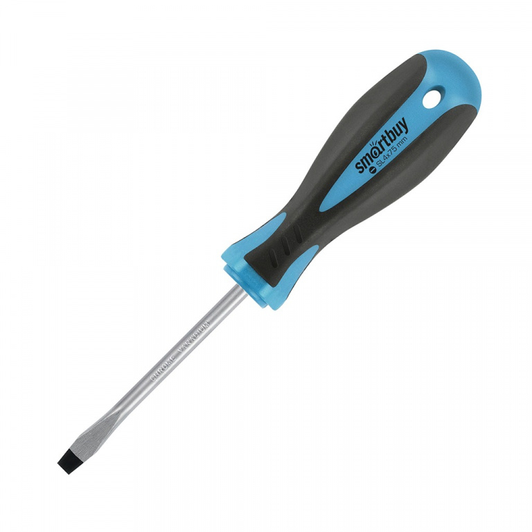 Отвёртка шлицевая Smartbuy One Tools SL3*100 эргономичная рукоятка, магнит, CR-V