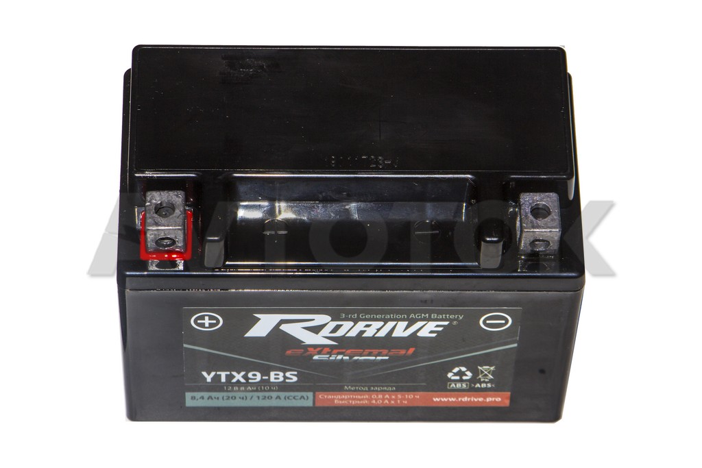 Аккумулятор Rdrive eXtremal Silver YTX9-BS 8А/ч п.т.135а