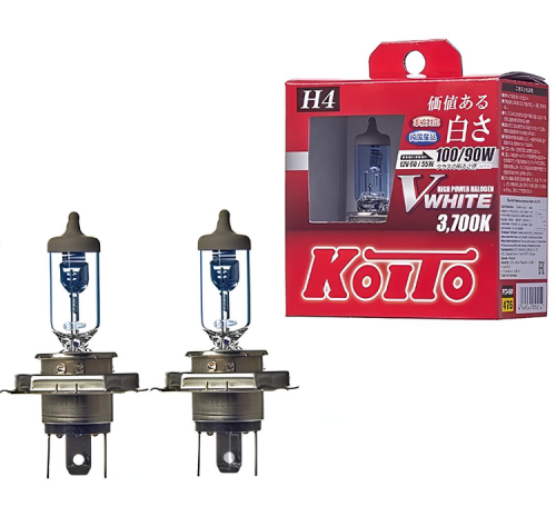Лампа Koito Whitebeam H4 12V 60/55W (100/90W) 3700K P0746W
