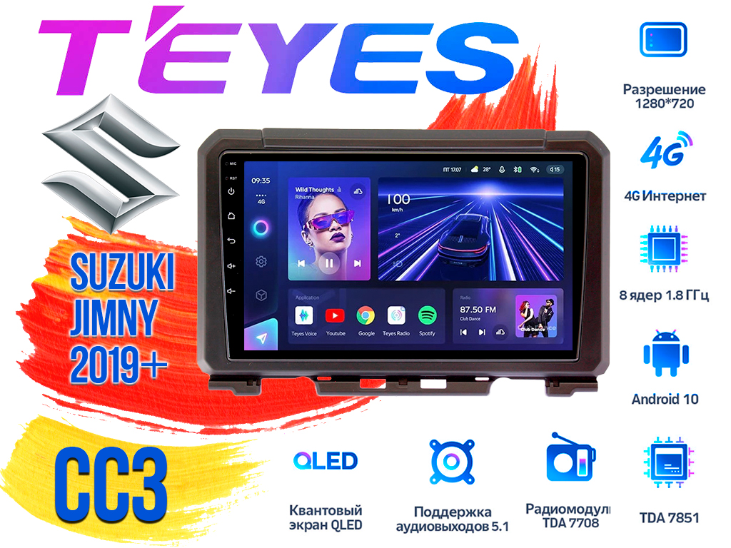 Штатная магнитола Suzuki Jimny (2019+) TEYES CC3 DSP Android