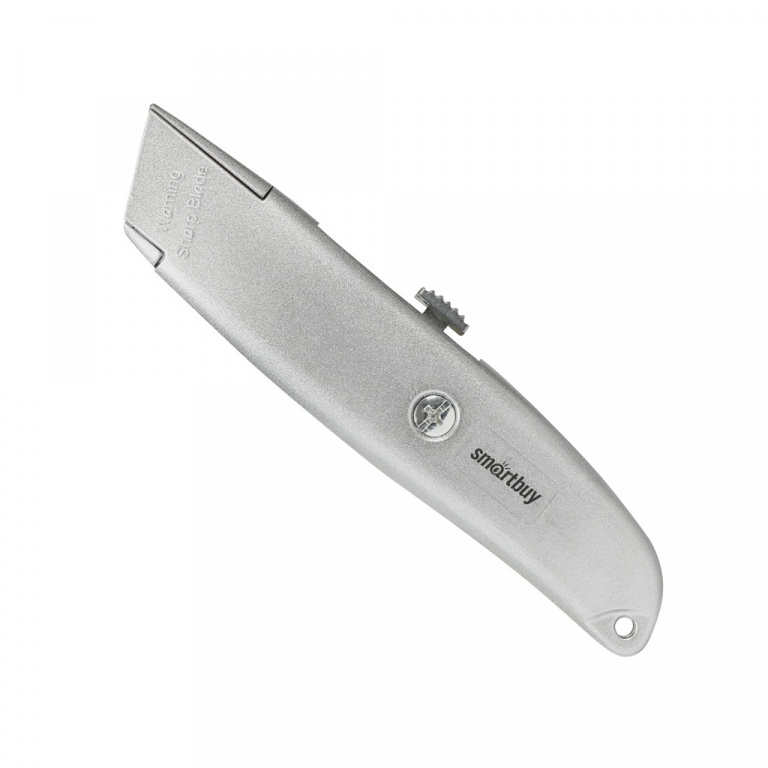 Нож строительный Smartbuy Tools трапецевидное лезвие, алюм. порошковый корпус