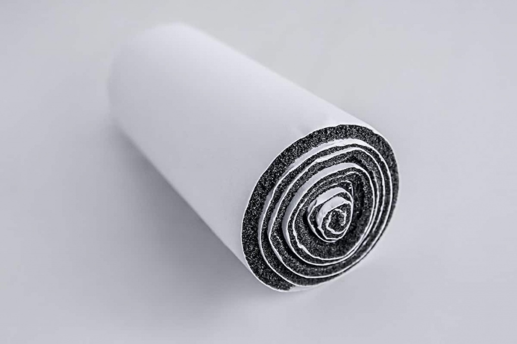 Шумофф Absorber 5 уплотнительный, шумопоглощающий самоклеящийся материал (1х0,75м)