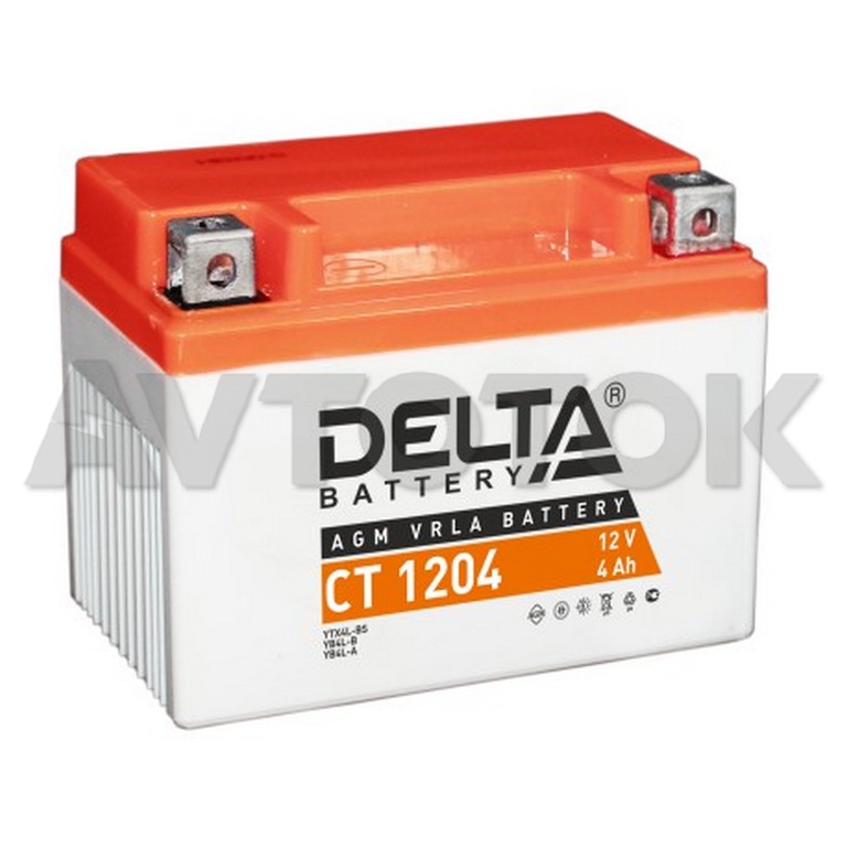 Аккумулятор Delta CT1204  емк.4А/ч; п.т.50А