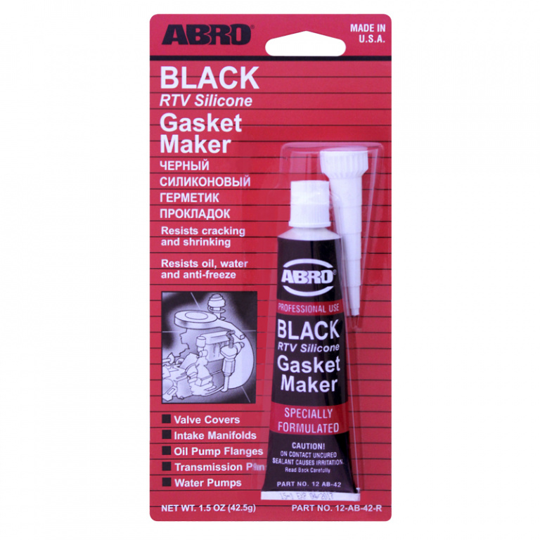 Герметик ABRO MASTERS прокладок (черный) 42,5г