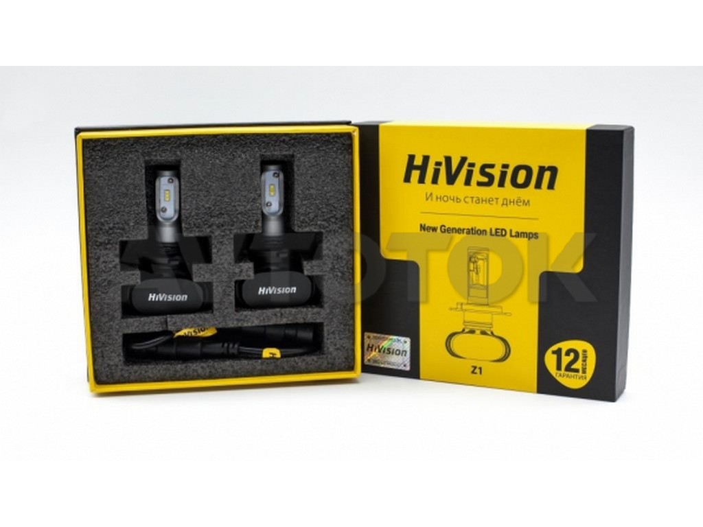 Лампа светодиодная "HiVision" Headlight Z1 (HB4/9006,6000K)