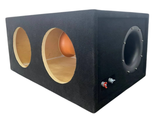 Корпус для сабвуфера BOX-82Т45 графит ( 2х8", 45 л. 110 труба)
