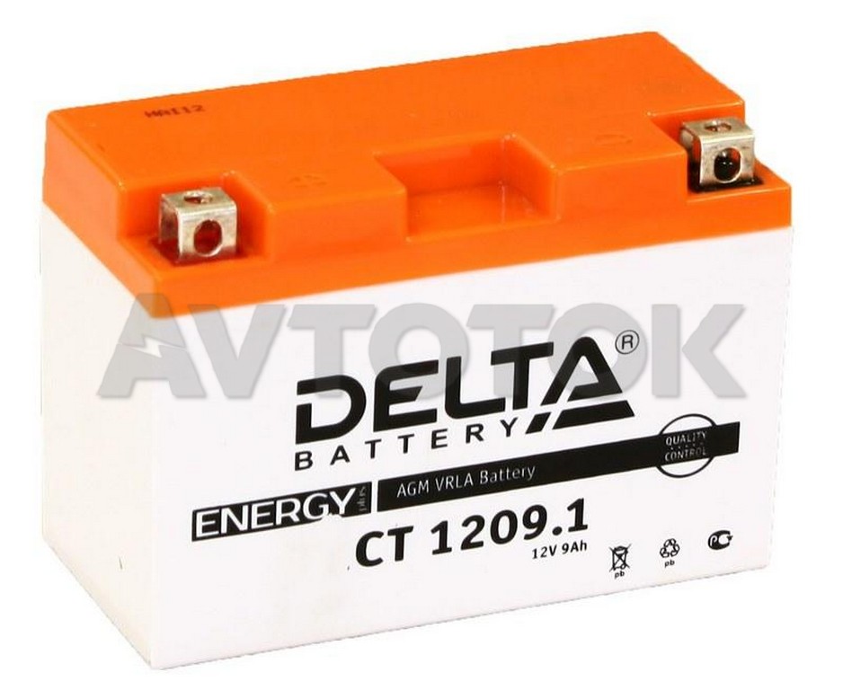 Аккумулятор Delta CT1209.1 емк.9А/ч; п.т.115А