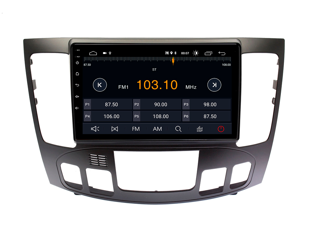 Штатная магнитола Hyundai Sonata с климат контролем  (2009-2010) DSP Android HT-7027