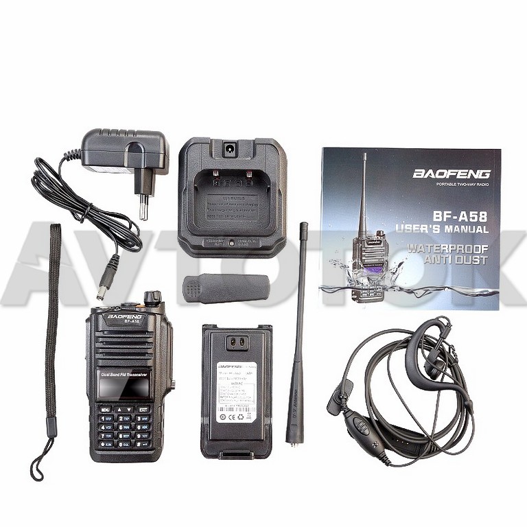 Рация Baofeng 400-520 MHz UHF 5W 1800 mAh BF-A58