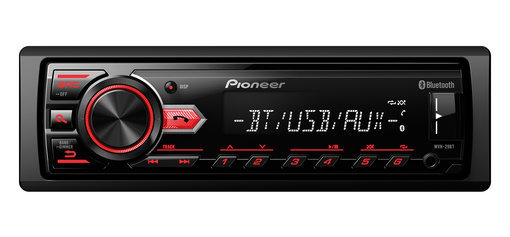 магнитола 1DIN PIONEER 1DIN USB/MP3/BT MVH-29BT