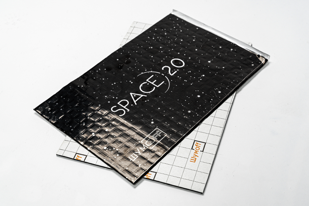 Шумофф Space 2 вибропоглощающий мастичный самоклеящийся материал (0,25*0,37м)