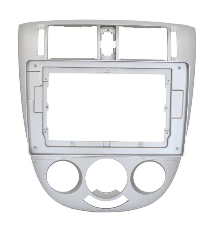 Рамка для установки в Chevrolet Lacetti 2004 - 2013 MFA дисплея (седан, кондиционер, серебристая)