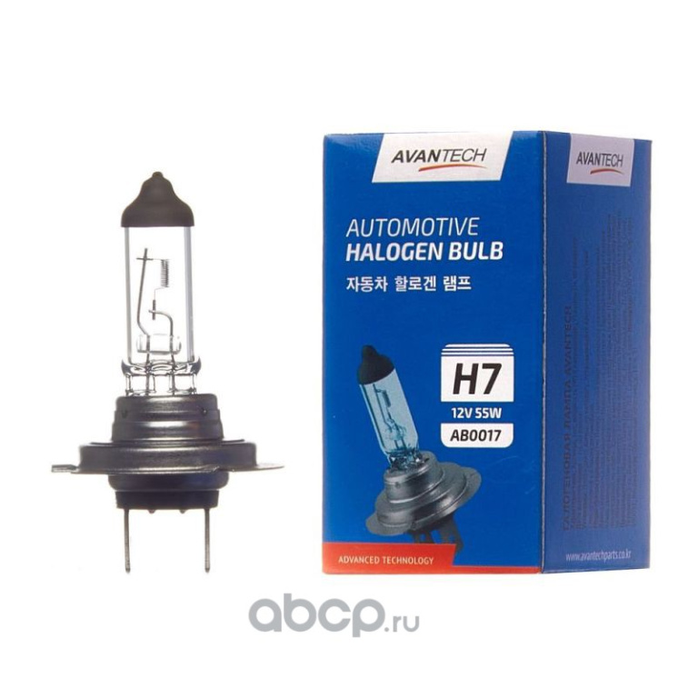 Лампа Avantech H7 12V 55W +50%