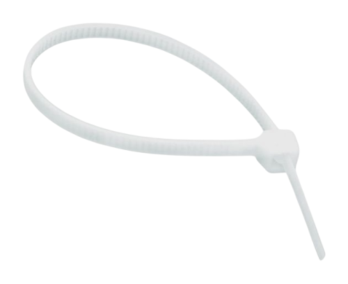 Хомут стяжка нейлон. 300/8 (100шт)  белый Хомут стяжка нейлон. 300/8 (100шт)  белый