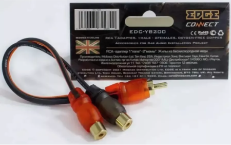 EDGE Y-АДАПТЕР EDC-YB200 (2папы - 1мама)