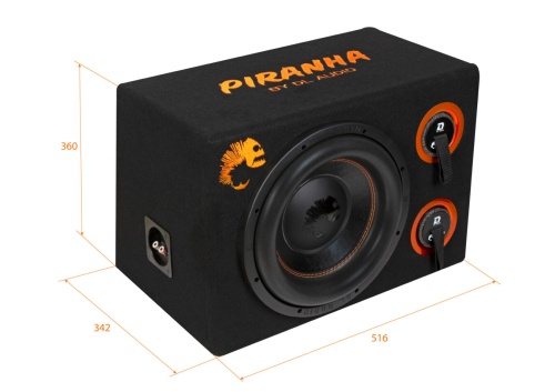Фото dl audio piranha 12 double port v.2 сабвуфер DL Audio Piranha 12 Double Port V.2 сабвуфер