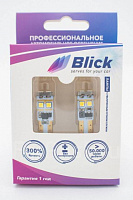 Лампа светодиодная Blick T10(w5w)-3030-10W белый 12/24V 2шт