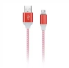 Кабель SMARTBUY USB micro USB, с индикацией, 1 м, с мет. након, красный