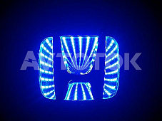 LED ХРОМ 3D Логотип Honda синий цвет
