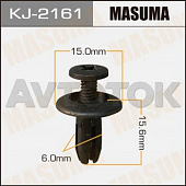 Клипса автомобильная Masuma 2161-KJ