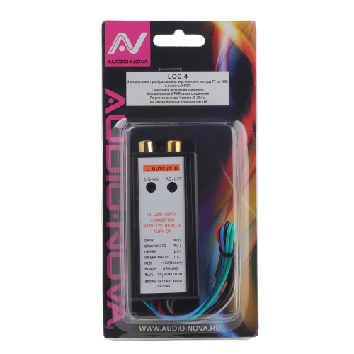 AUDIO NOVA LOC.4  2-х канальный преобразователь акустического выхода ГУ