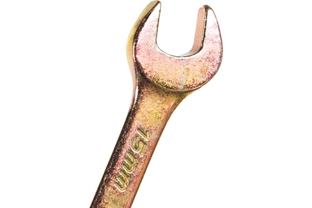 СИБРТЕХ ключ комбинированный 15мм (желтый цинк) 