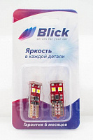 Лампа светодиодная Blick T10(W5W)-3030-6W TX Белый 12V 2шт