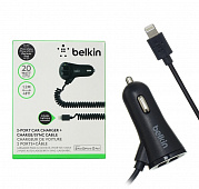 ЗУ в прикуриватель "Belkin" черный 1 USB / 2,1a 10w (отдельный блок)