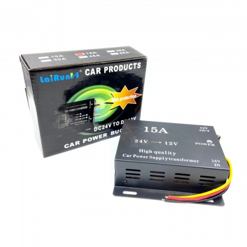 Преобразователь напряжения - инвертор LaiRun 24v-12v 15A