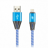 Кабель SMARTBUY USB - 8pin NYLON, 1 м, синий