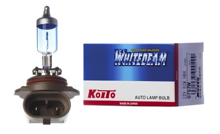 Лампа Koito Whitebeam 9006 (HB4) 12V 55W (110W) 4200K (комплект 2 шт.) P0757W