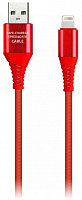 Кабель SMARTBUY USB - 8pin в рез.оплет. Gear, 1м. мет.након, красный