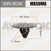 Клипса автомобильная (автокрепёж) Masuma 304-KR