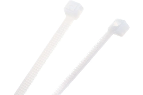 Фото хомут стяжка нейлон. 400/8 (100шт)  белый Хомут стяжка нейлон. 400/8 (100шт)  белый