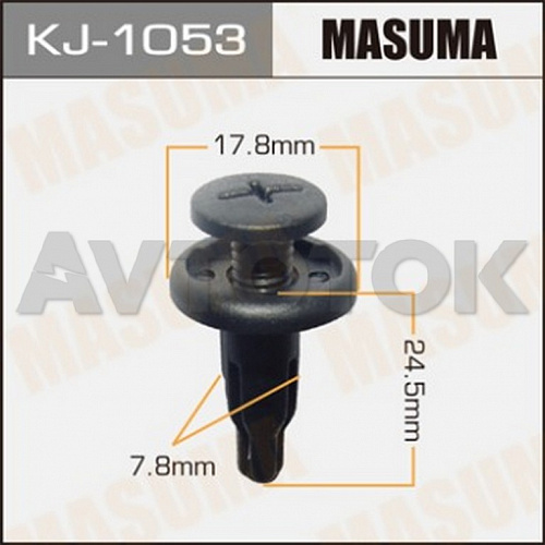 Клипса автомобильная (автокрепёж) Masuma 1053-KJ