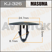 Клипса автомобильная (автокрепёж) Masuma 326-KJ