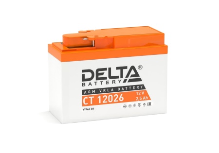 Аккумулятор Delta CT12026 2,5Ач 45А