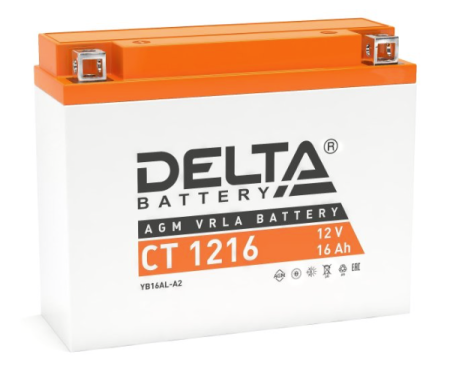 Аккумулятор Delta CT1216 16Ач 200А 
