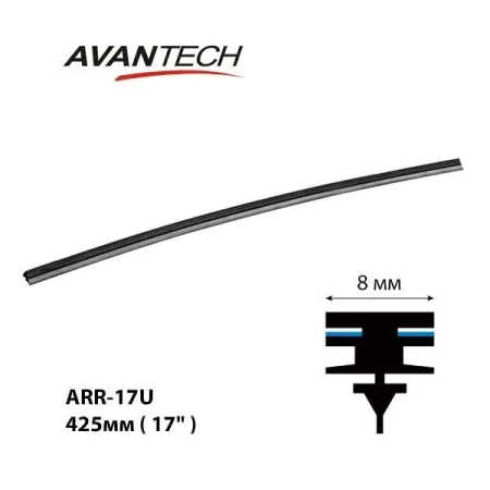 Avantech резинка щетки стеклоочистителя 425мм (17")